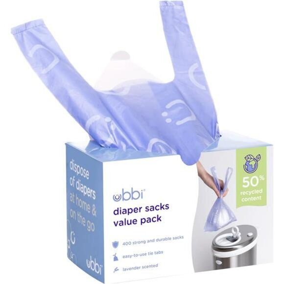 Lavender Scented Diaper Disposal Bags Leak Proof Baby or Pet Waste Sack 400ct - Picture 1 of 7